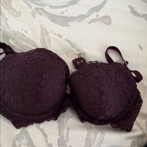 Victoria's Secret Deep Purple Lace Bra